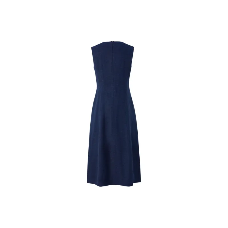 E.land Sleeveless Dress Women's Navy Blue-1
