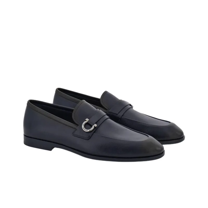 FERRAGAMO GANCINI Loafers Men's Black-2