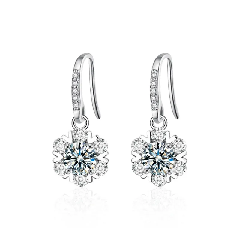 WUMZK 925 Sterling Silver Stud Earrings Women's-0
