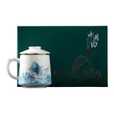 Li Ti Tong-Abundance Every Year Bai Chuan Cup (Glazed)