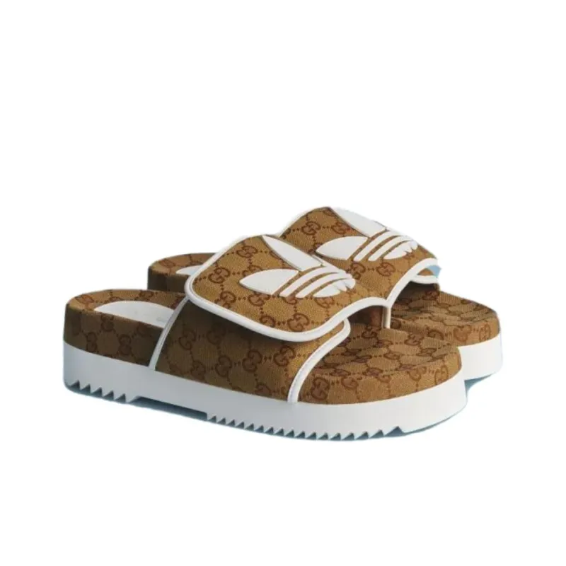 Adidas X Gucci Monogram Slide Mesa-2