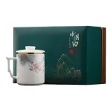 Li Ti Tong-Lotus Charm Pink Glaze Cultural Cup (Glazed)