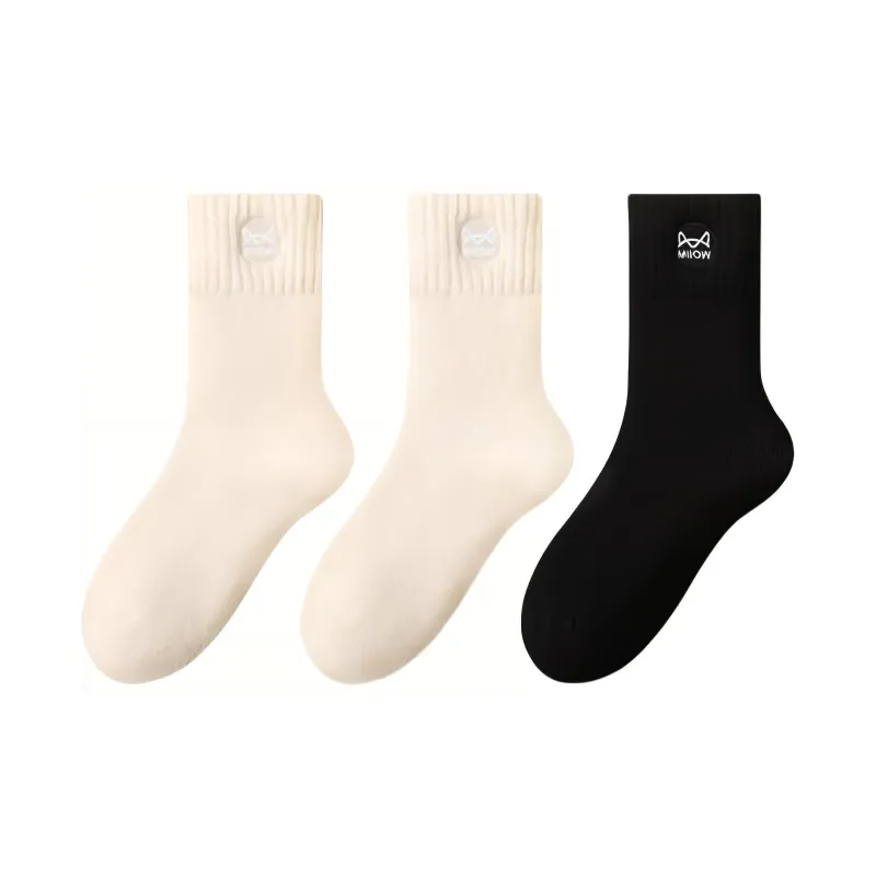 MIIOW Mid Calf Socks Unisex Combo Set-5