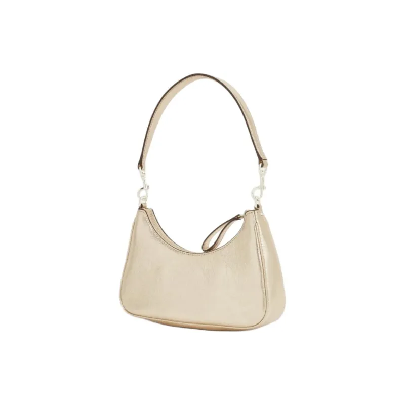 TORY BURCH 151 MERCER Leather Crescent Bag Shoulder Bag Women's Gold-1