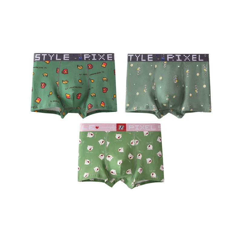 Qiao Ni Tong Underpants Men's 3 Pack-3