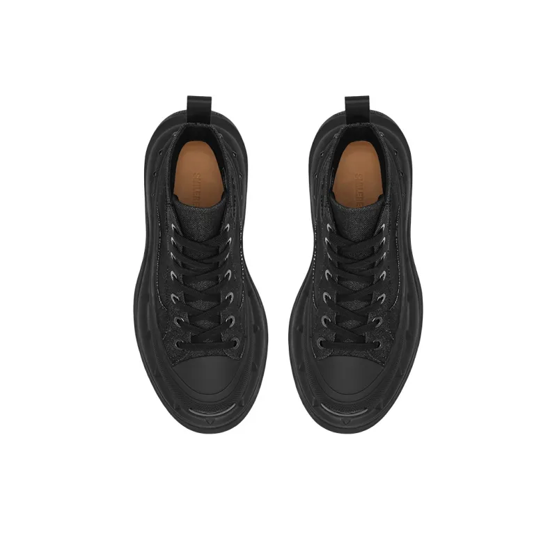 SMILEREPUBLIC QUEEN Anti Slip And Wear Resistant Height Increasing High Top Casual Shoes Unisex-11