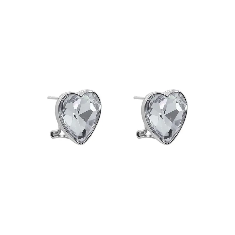 FANGFANGMARCEAU Gold Plated Karat Gold Czech Diamond Earrings Unisex-0
