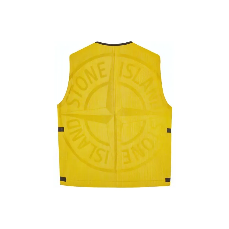 STONE ISLAND Vests Men Yellow-1