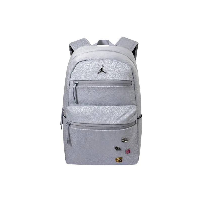 Jordan Polyester Backpack Regular Unisex Concrete Gray-0
