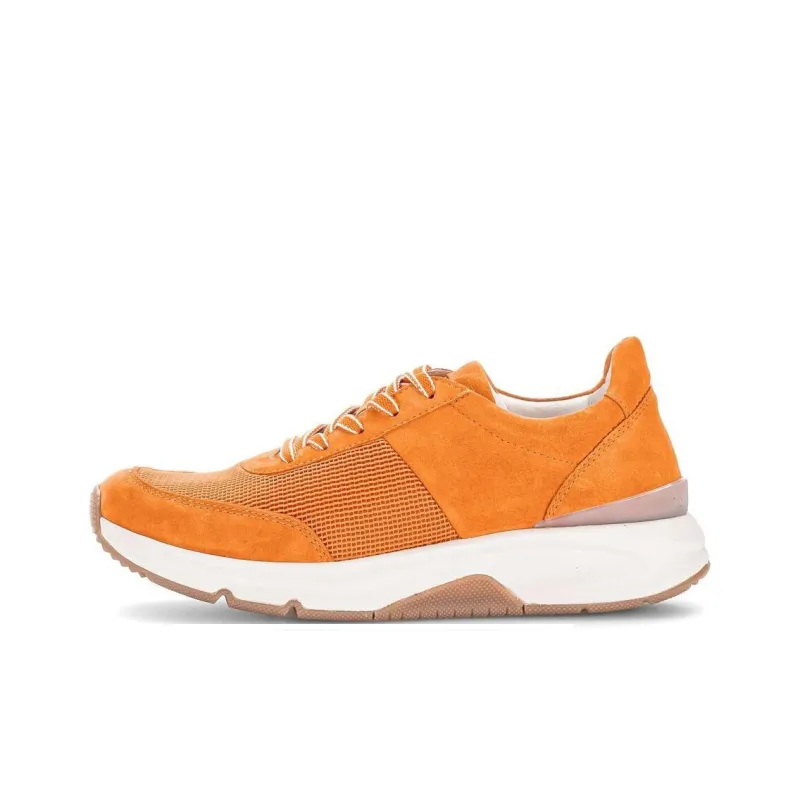Gabor Rollingsoft Low-Top Casual Shoes Women's Orange-0