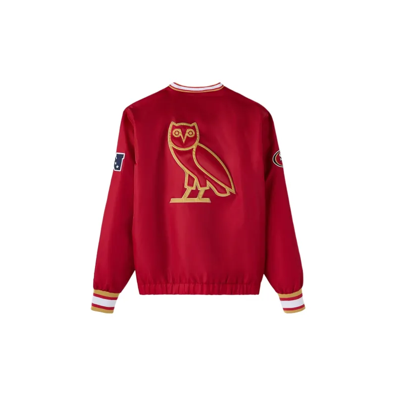 Ovo X NFL San Francisco 49ers Starter Trainer Pullover Jacket-1