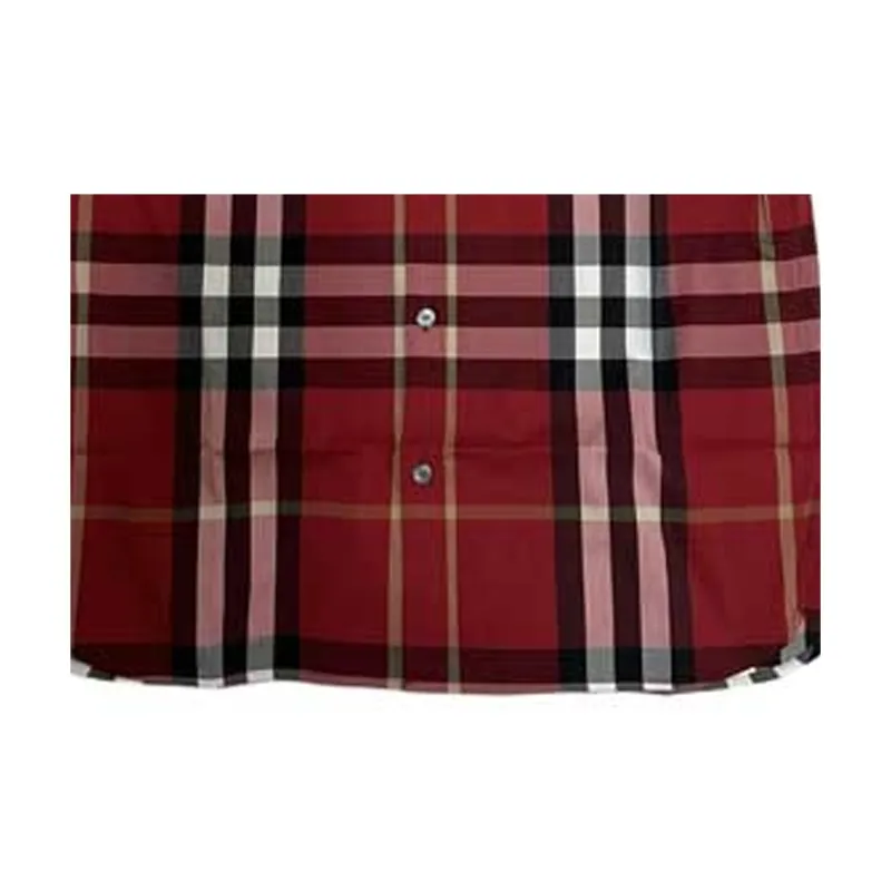 Burberry Shirts Men Red-4