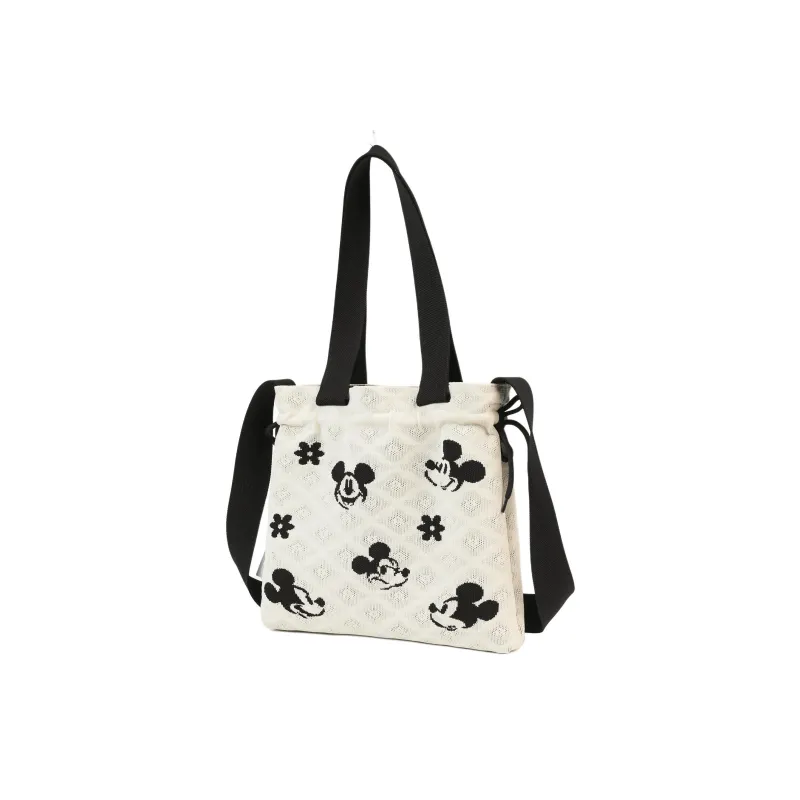 MESUCA Disney Collection Polyester Shoulder Bag Medium Size Unisex Beige-2