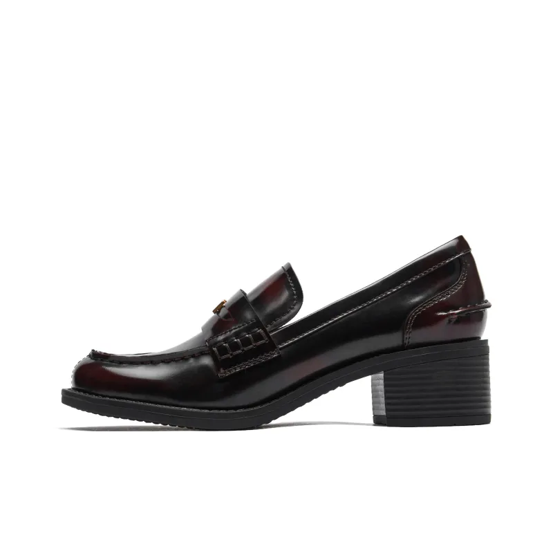 73Hours Jazz Red Tone Loafers 5cm Women's Burgundy-0