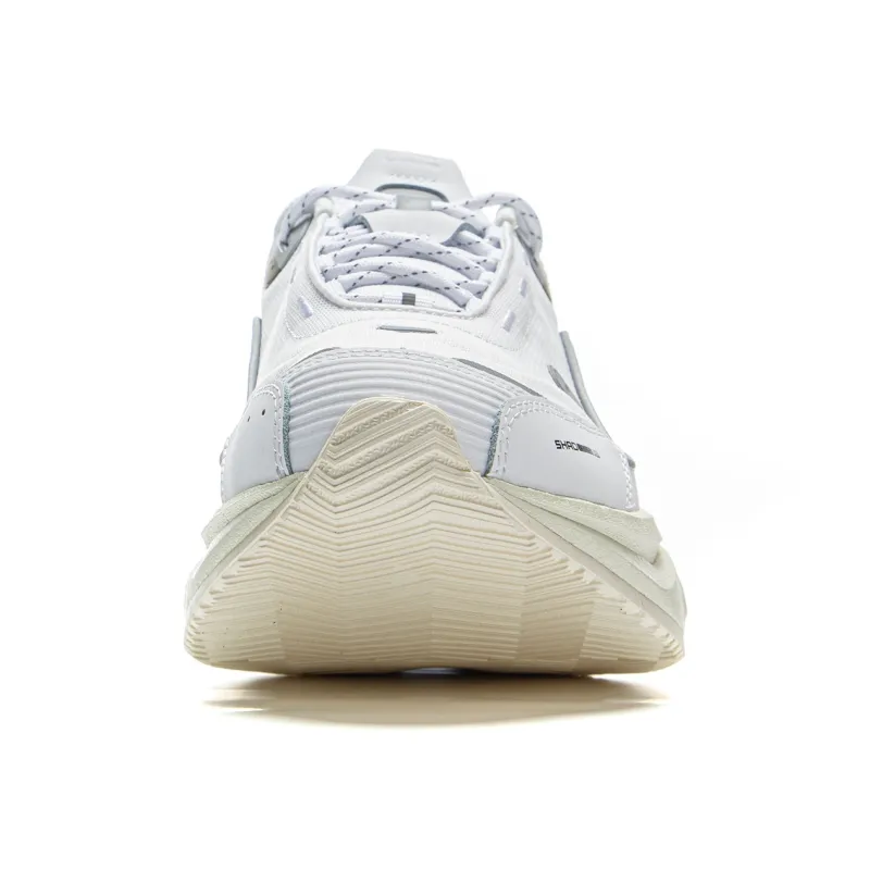 LiNing Cushioning Rebound Low Top Running Shoes Men's Standard White-4