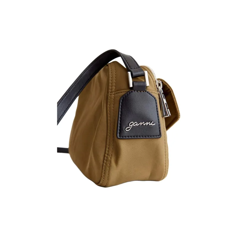 GANNI Nylon Camera Bags Shoulder Bags Women's Military Olive-3