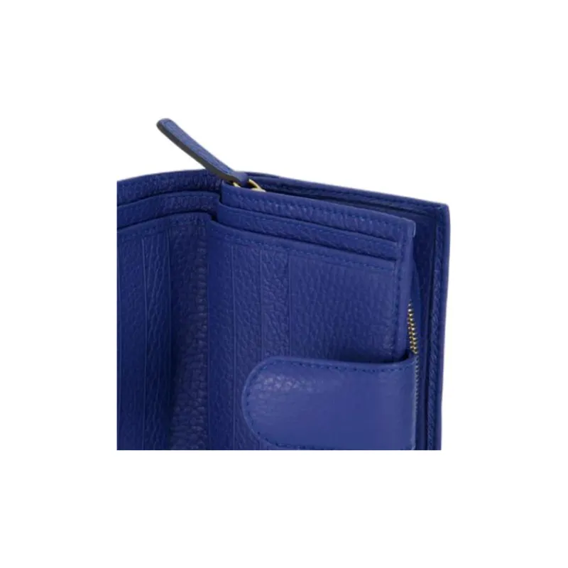 RAPPORT Textured Leather Coin Purse Regular Women's Blue-4