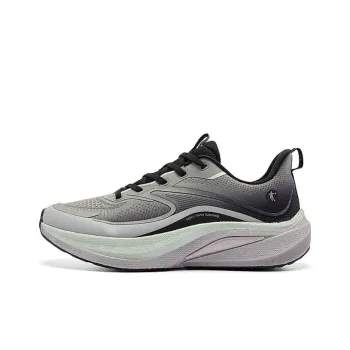 QIAODAN Boundaryless 7.0 Slip Resistant Cushioning Breathable Low Top Casual Running Shoes Women's Gray Black