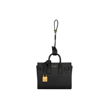 SAINT LAURENT SAC DE JOUR Leather Handbag Mini Women's Black