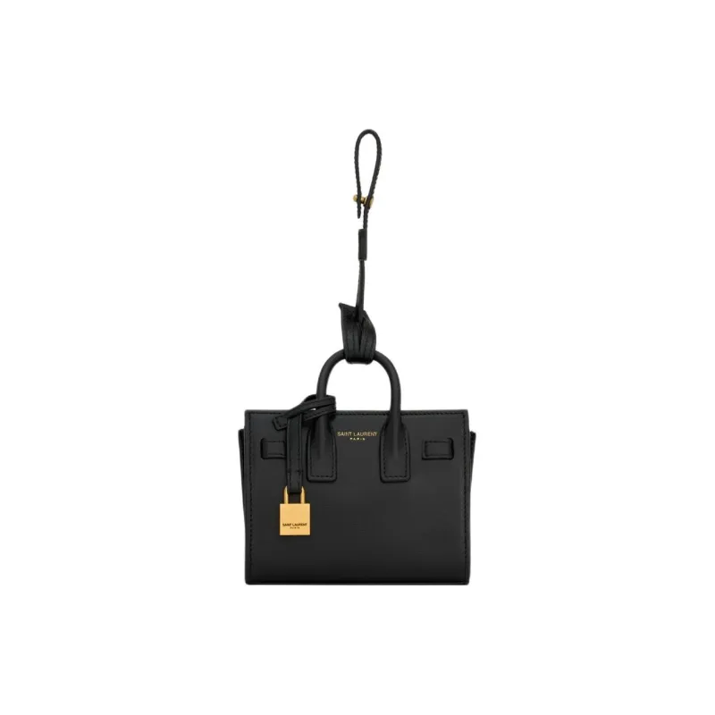 SAINT LAURENT SAC DE JOUR Leather Handbag Mini Women's Black-0