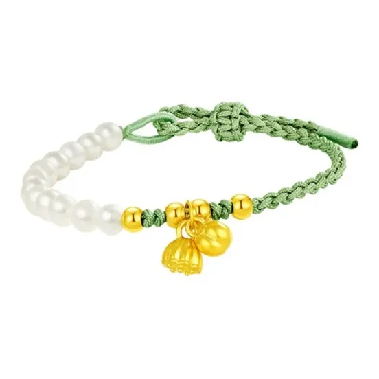 Old Qingyun Silver Building Gold Bracelet Women's-0