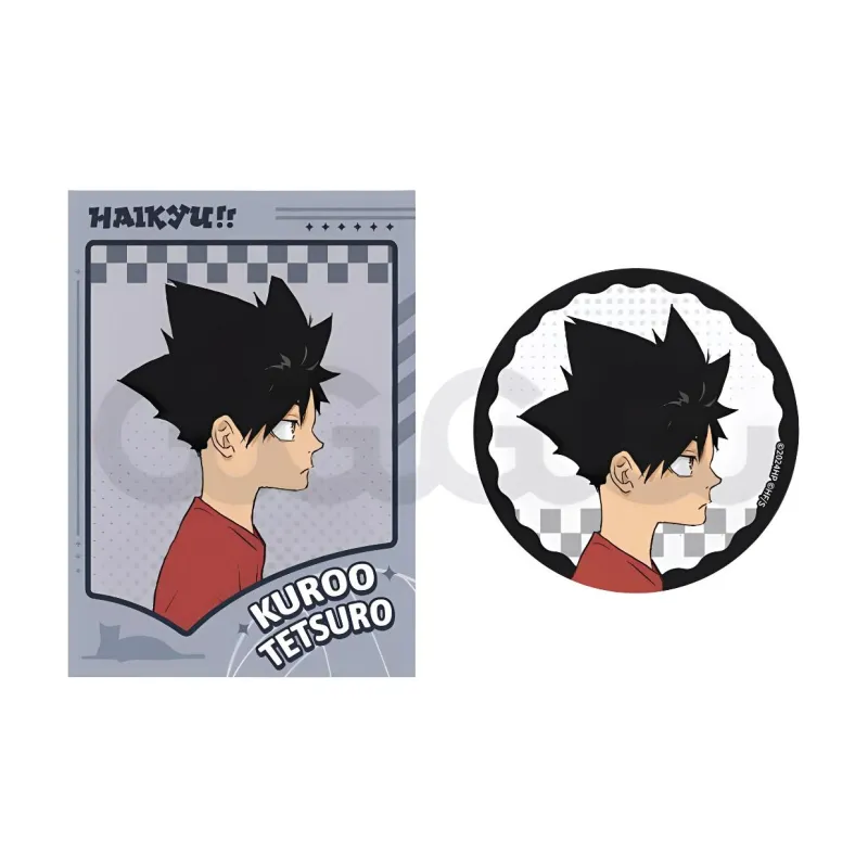 GuGuGuGu Kenma Kozume Tetsurou Kuroo Haikyuu!! Characters Youth Collection Kenma Kozume Tetsurou Kuroo Tinplate Badge-4