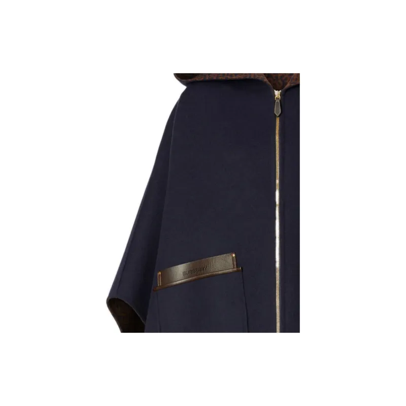 Burberry Cloaks Women's Marine Blue-3