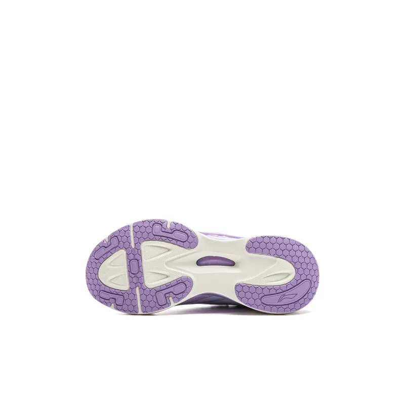 LINING YOUNG Xingyun Slip Resistant, Abrasion Resistant, Breathable Low Top Kids' Running Shoes Purple Blue White Kids'-5