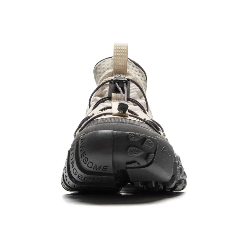 LiNing CF Tracing Low-Top Trekking Shoes Unisex Beige Black-4