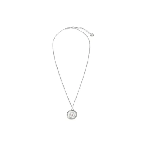 CHARLES&KEITH Artificial Crystal Necklaces Women's Silver/Rose Gold