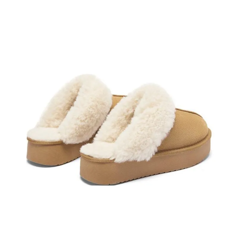 DAPHNE Abrasion Resistant Slip Resistant Wrap toe Slippers Women's Chestnut-4