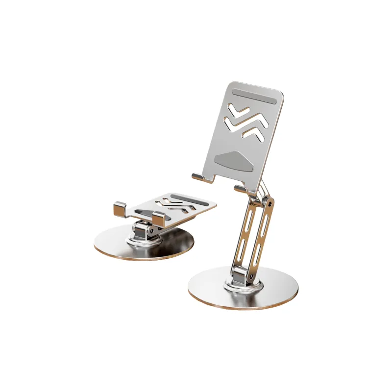 Shinco Cell Phone Flat Stand Quad Rotor Rotating Desktop Stand With Foldable Height Adjustment And 360 Degree Rotation-6