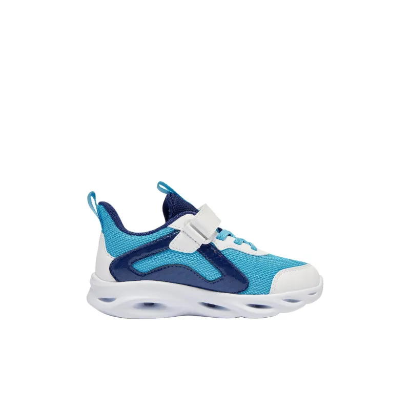QIAODAN Anti Slip Wear Resistant Low Top Kids' Running Shoes Kunpeng Blue/Jordan White Children Aged 3 7 Years Old-1