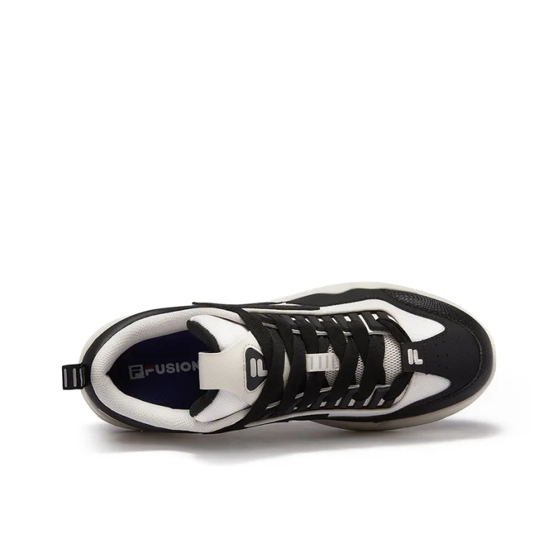 FILA FUSION Slip Resistant Low Top Skateboard Shoes Men's Birch Tree Brown Black-2