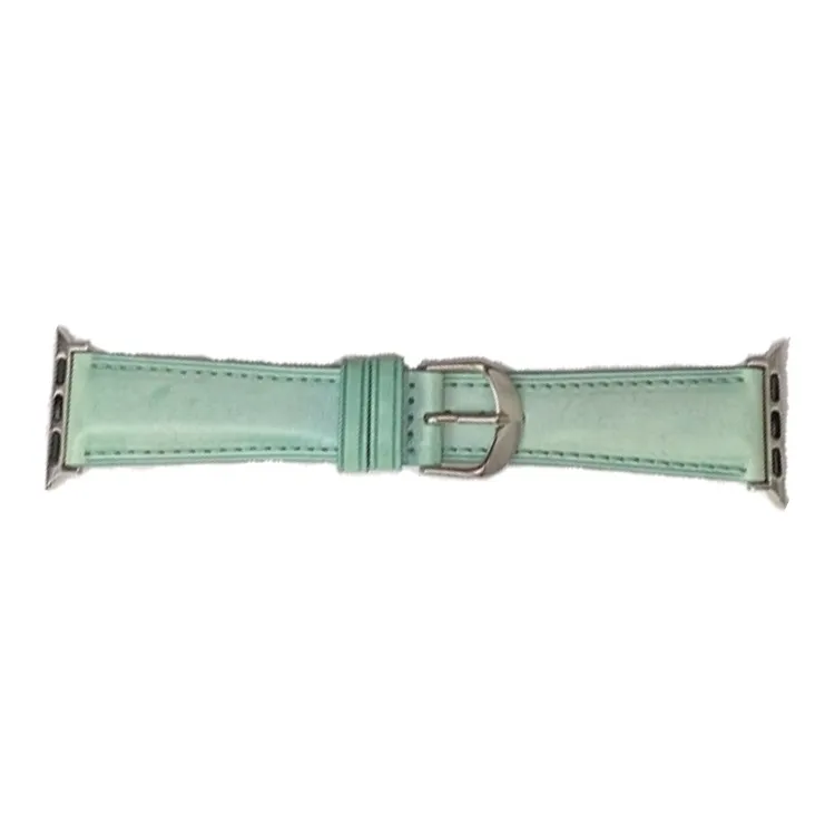 Warbler Dew Compatible With Apple Watch Apple Watch Band S9/S8/SE/7/6/5/4/3 Misty Wax Leather Strap-2