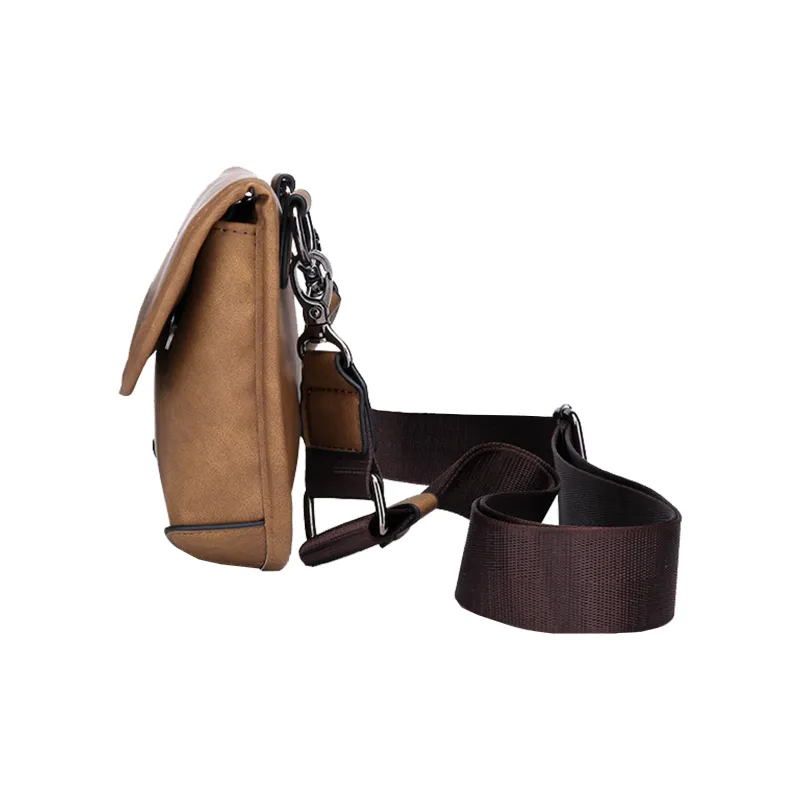 KONADCT PU Shoulder Bag, Crossbody Bag Regular Unisex Khaki/Checkered Black/Monogram/Gray/Woven Black-4