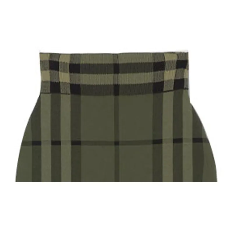 Burberry Casual Long Skirts Women's Green-4