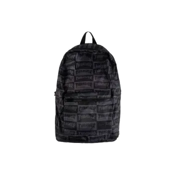 Thrasher Herschel Collaboration Elasticity Tear-Resistant Backpack Regular Men's Black Gray Color