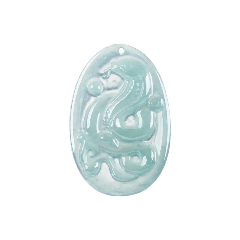 Emerald Ice Glutinous Jadeite Necklaces Unisex-1