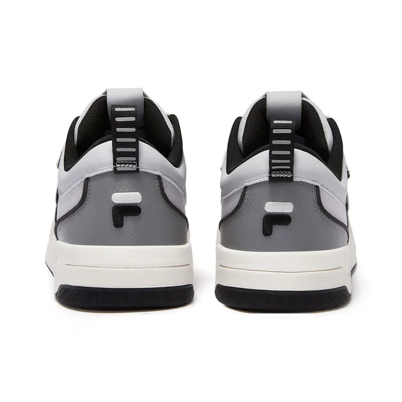 FILA FUSION Nollie Shock Absorbers Low Top Skateboard Shoes Men's White Gray-3