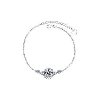 WUMZK 925 Sterling Silver Bracelets Women's