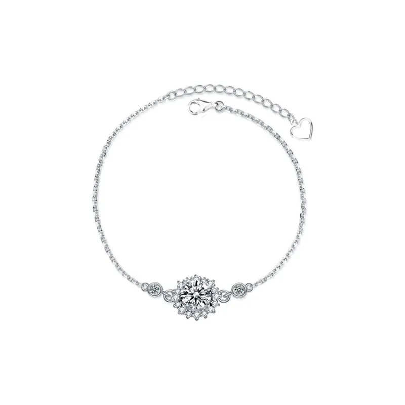 WUMZK 925 Sterling Silver Bracelets Women's-0