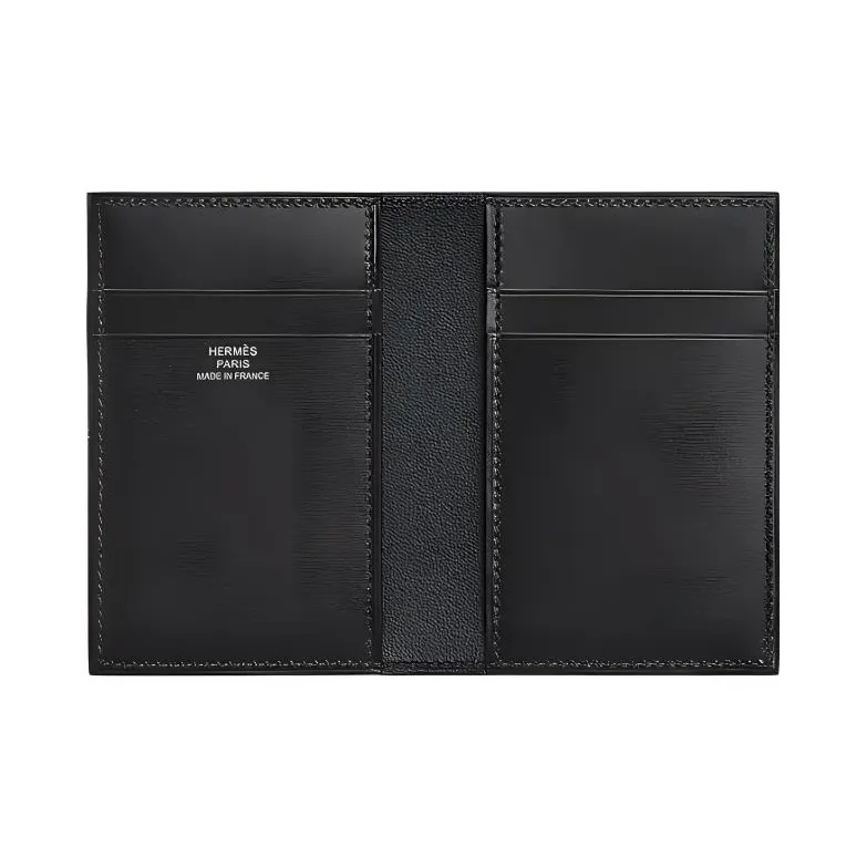 HERMES MC² Euclide Box Calfskin Coin Purses Card Holders Regular Women's 89 Noir Black-1