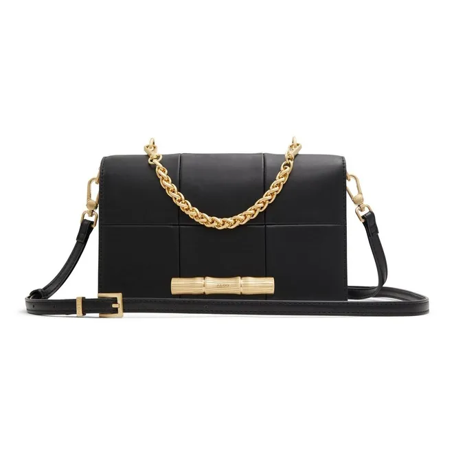 ALDO Artificial Leather Crossbody Bag Medium Size Women's White/Black-3