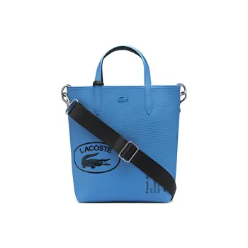 LACOSTE PVC Tote Bag, Shopping Bag, Handbag, Shoulder Bag, Crossbody Bag Medium Size Women's Blue