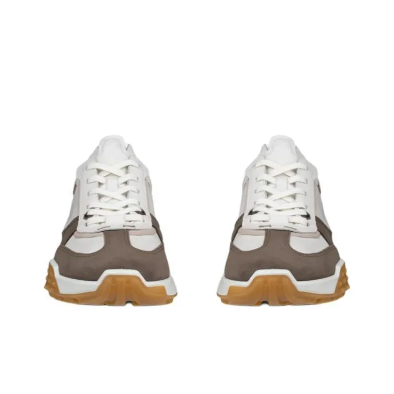 Ecco RETRO Slip Resistant Low Top Casual Shoes Men's White Umber-4
