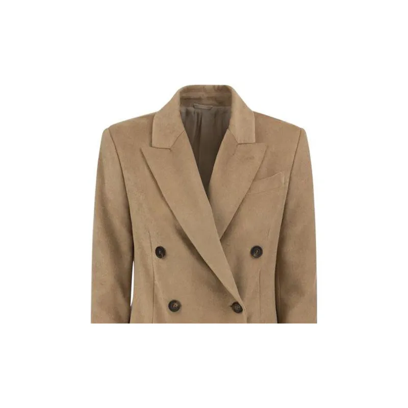 Brunello Cucinelli Double Breasted Long Sleeved Blazer-3