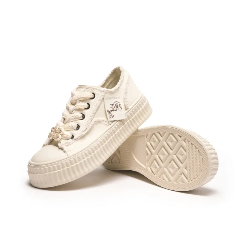 Disney X Hotwind Canvas Shoes Women's Low Top White-8