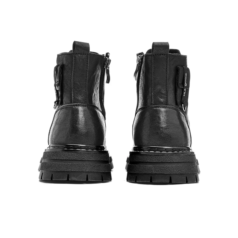HLA Martin Boots Men Black, Bronze-3