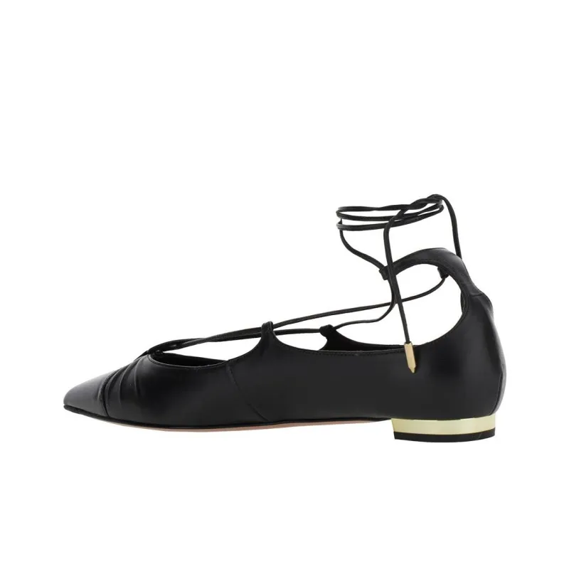AQUAZZURA Gabi Casual Single Shoes Women's Black-0